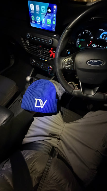 Divinity LONDON - Ribbed Royal Blue Beanie