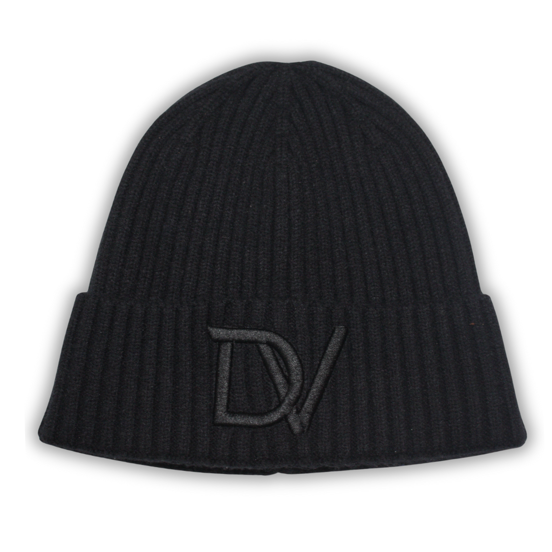 Divinity LONDON - Ribbed Black Beanie