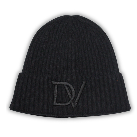 Divinity LONDON - Ribbed Black Beanie