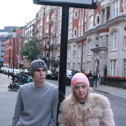 Divinity LONDON - Ribbed Pink Beanie