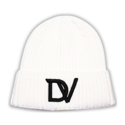 Divinity LONDON - Ribbed White Beanie